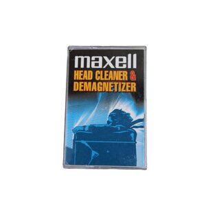 Maxell Head Cleaner Demagnetizer Vintage 92160 Cassette Tape UNTESTED